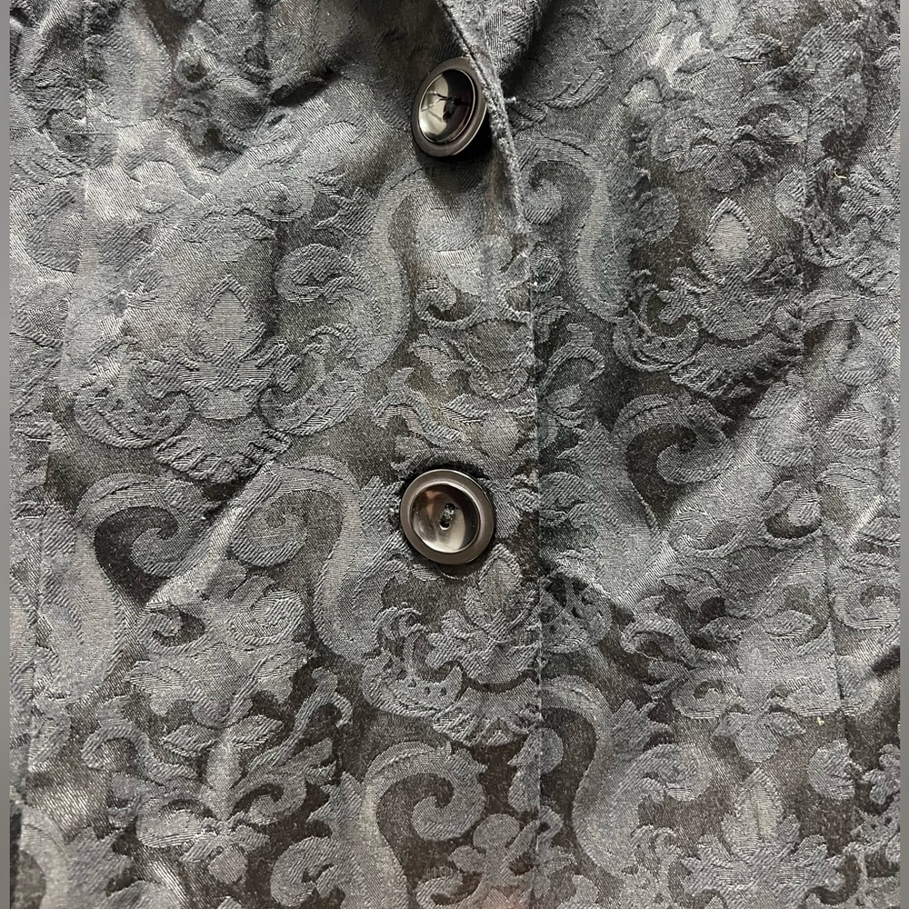 A. Byer Black Patterned Structured Women's Blazer… - image 2